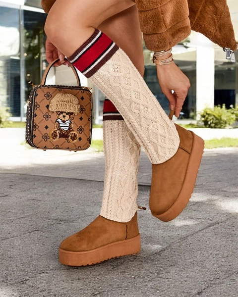 Дамски зимни боти Royalfashion с ботуши, приличащи на чорап Kokumi