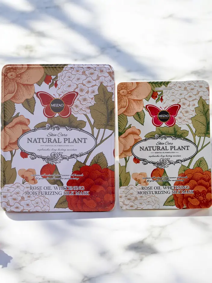 Натурален растителен - Комплект серум с керамиди и маска с роза 6г+36г x 10бр