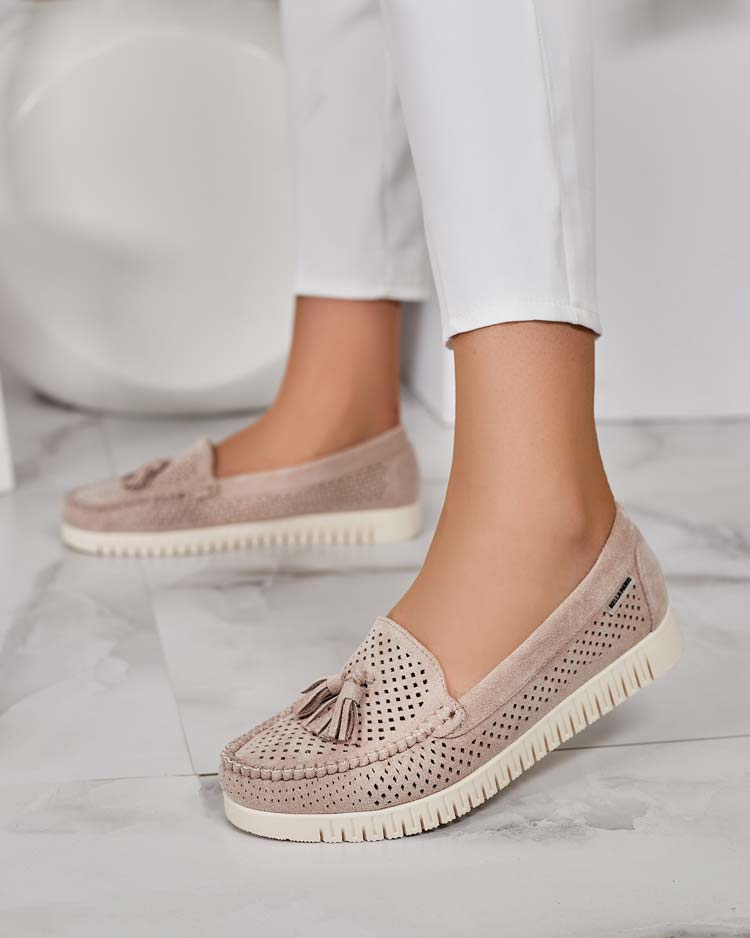 Royalfashion Дамски ажурни мокасини Molaffa