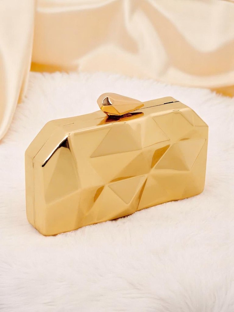 Royalfashion Дамска чанта тип плик Metal Muse