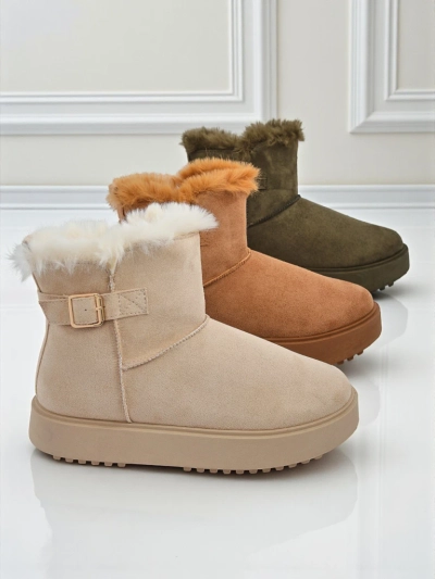 Royalfashion Къси дамски боти тип сноубутс Aurelia Classico