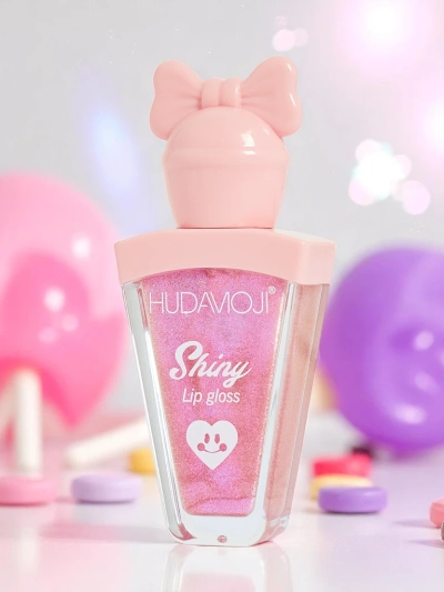 Гланц за устни с брокат, цвят Светло розов