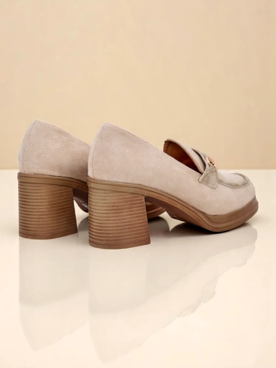 Royalfashion дамски лофери на масивен ток Apareus