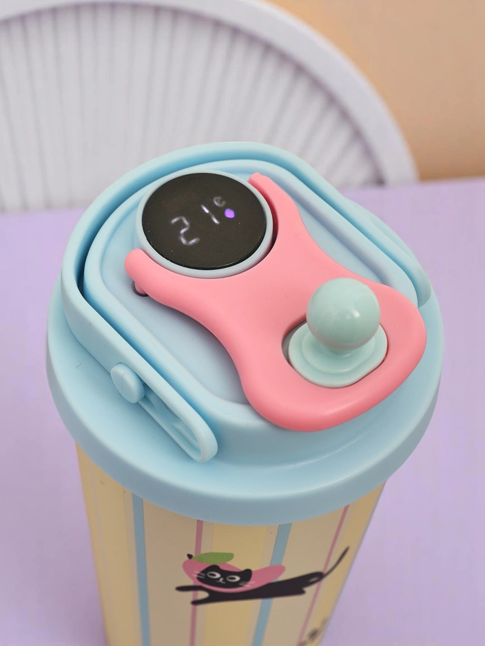 Royalfashion Термокана с чучур и сензор за температура Сладки животни