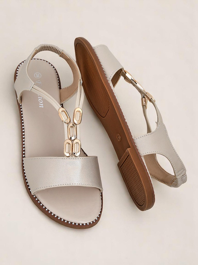 Royalfashion Дамски сандали с декоративни каишки Siena Glow