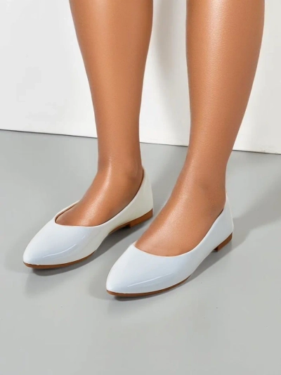 Royalfashion Женски патентови балетни обувки Aramiese