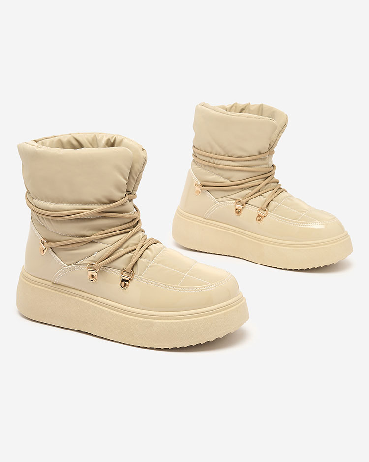 Royalfashion Дамски ботуши за сняг с приплъзване в светлокафяв цвят Dabenda