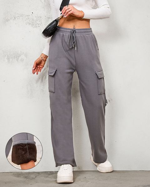 Royalfashion Затоплен дамски боен панталон