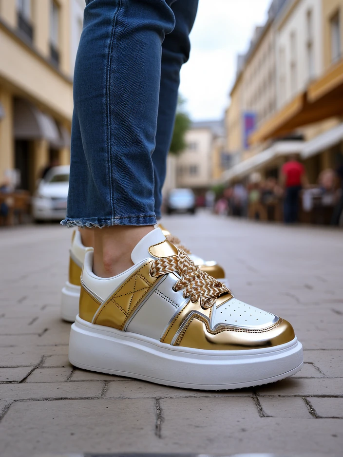 Royalfashion дамски платформи спортни маратонки Gevigos