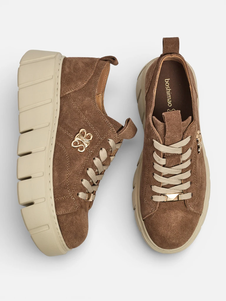 Спортни дамски маратонки от естествена кожа Renos