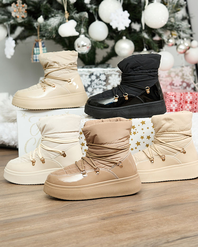 Royalfashion Дамски ботуши за сняг с приплъзване в светлокафяв цвят Dabenda