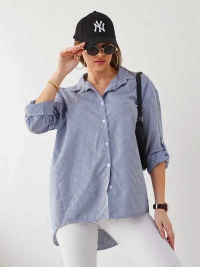 Royalfashion Жена риза с райета