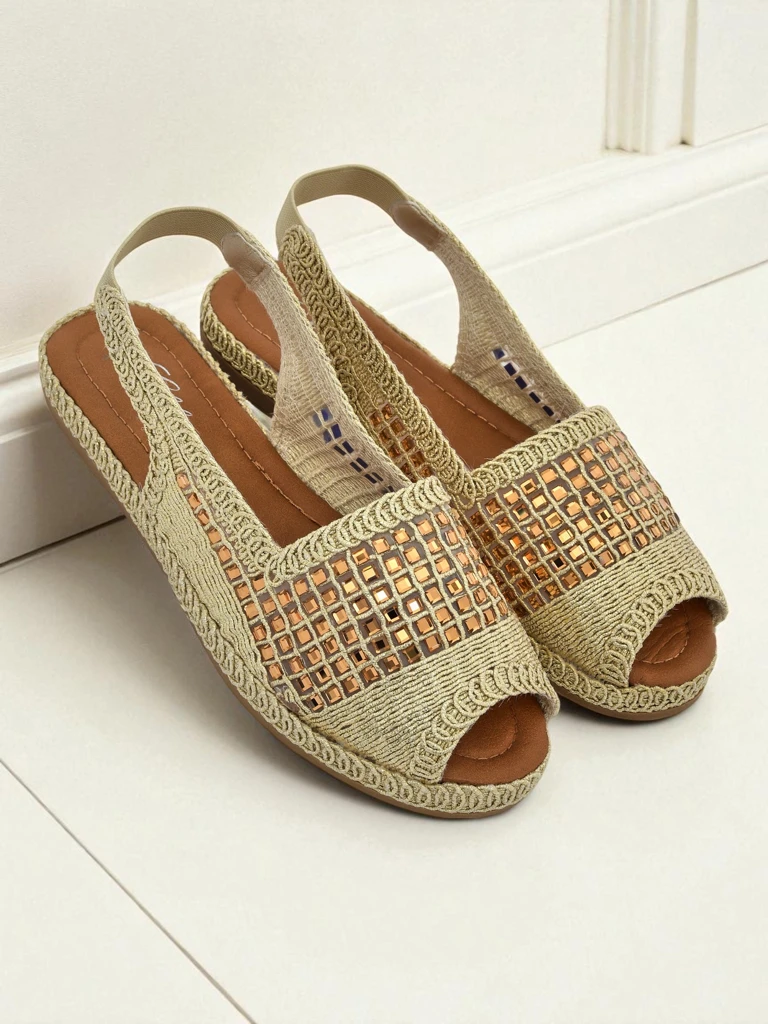 Дамски еспадрили с камъни Belle Sparkle