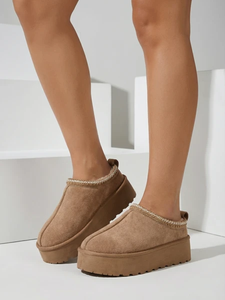 Royalfashion Дамски къси ботуши Zommy a'la snow boots