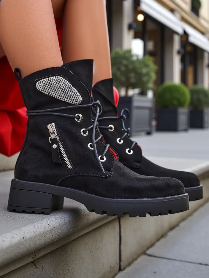 Royalfashion Жени обувки до глезена работнически Volio