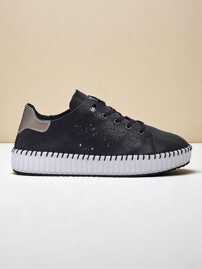 Royalfashion Дамски ажурни сникърси Luna Lace