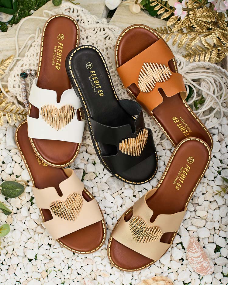 Royalfashion Дамски джапанки с плоска подметка Ortyca