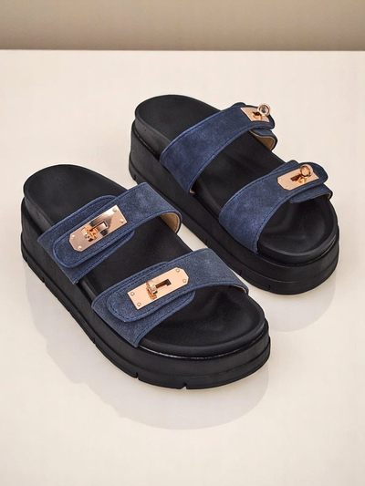 Royalfashion Дамски сандали на платформа с катарами Dalia