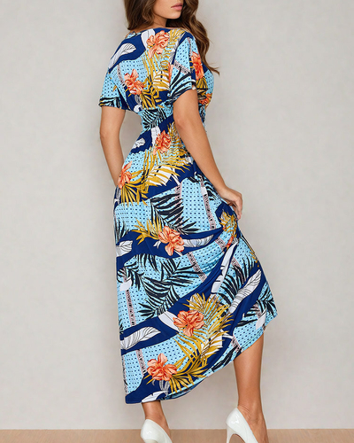 Royalfashion Дамска миди рокля с принт
