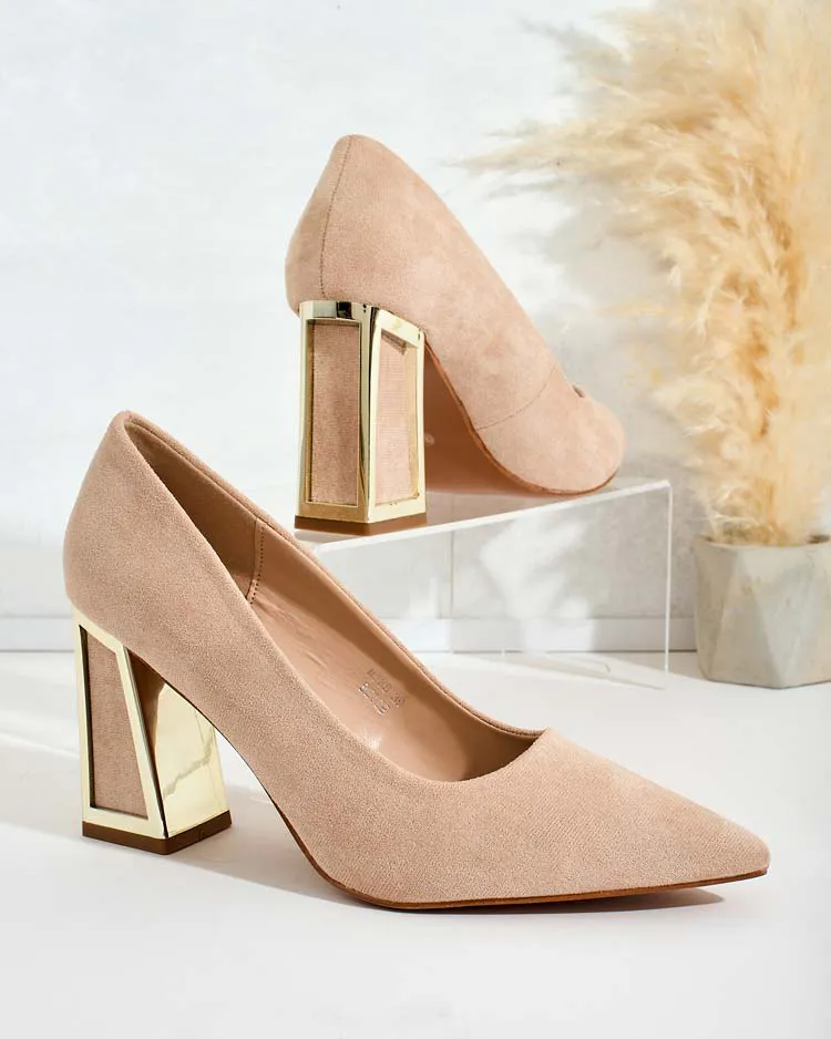 Royalfashion Дамски обувки с декоративен ток Badilla