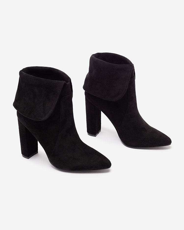 Royalfashion Черни дамски ботуши Reirasa