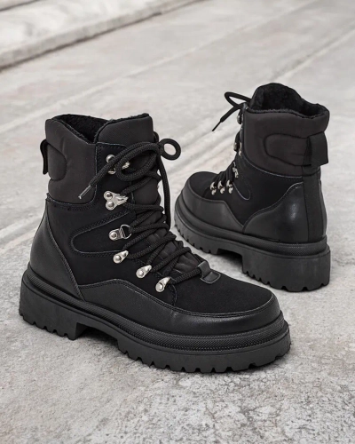 Дамски снежни боти Royalfashion с връзки Sololi