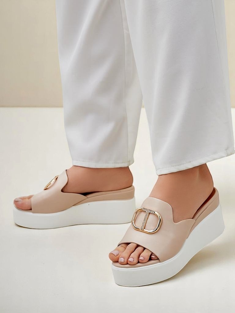 Royalfashion дамски сандали на клин Daffin