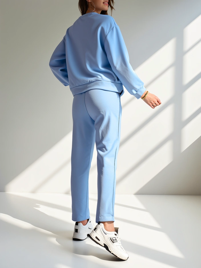 Royalfashion Женски комплект от вискоза с принт