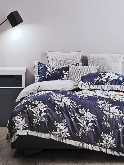 Royalfashion Пледове с френско украса с фирми 160х200 комплект от 3 БРОЯ