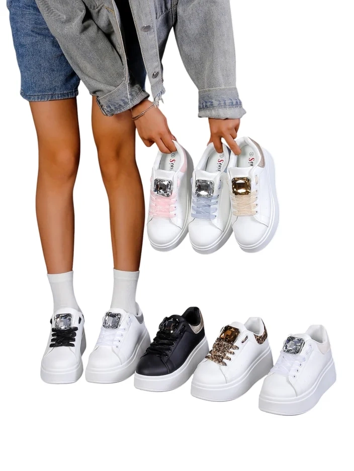 Royalfashion дамски спортни маратонки на платформа Safirrat