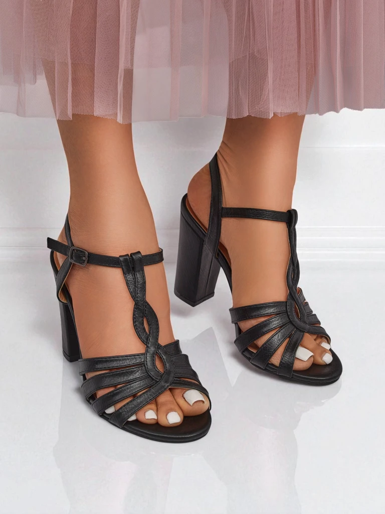 Royalfashion Дамски сандали с висок ток Daffi Elegance