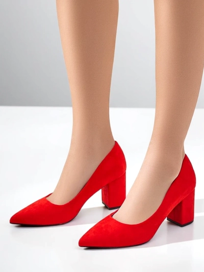 Royalfashion Дамски помпи от еко велур Ugandes