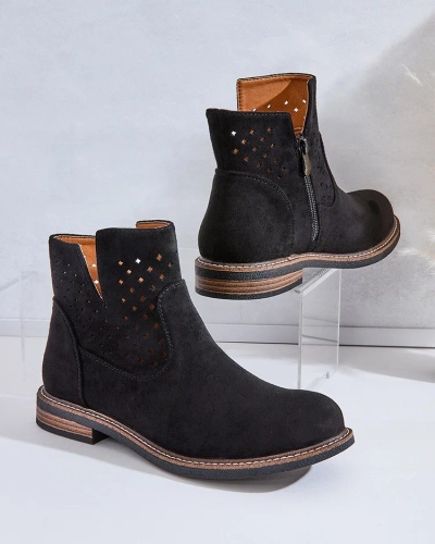 Royalfashion Светлокафяви дамски ботуши Rito