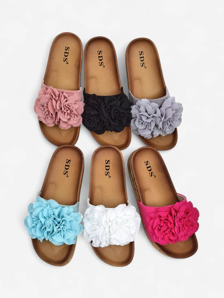 Royalfashion Дамски чехли с цветя Focce