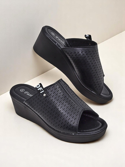 Royalfashion Дамски чехли на платформа Luna Wedge