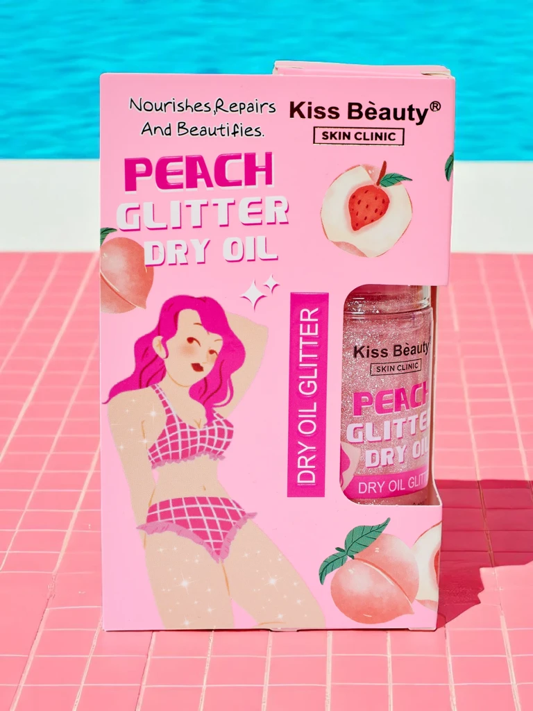 Летен спрей – Течен хайлайтър за лице и тяло Праскова