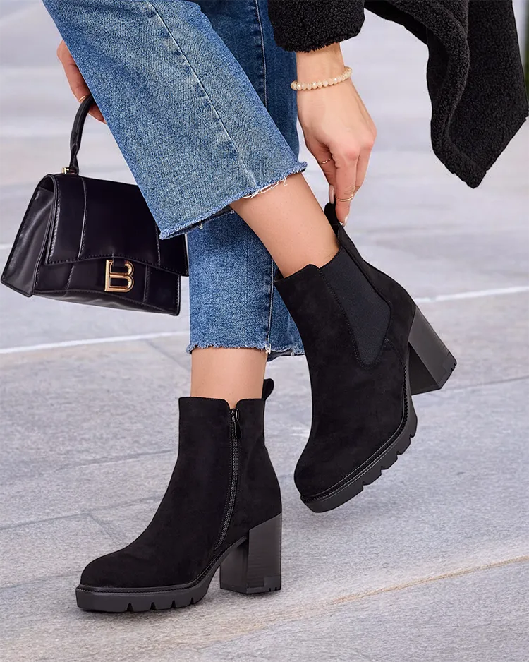 Royalfashion Дамски ботуши с токчета Timoxo