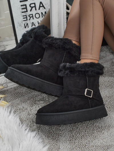 Royalfashion Къси дамски боти тип снегоходки Myrelle