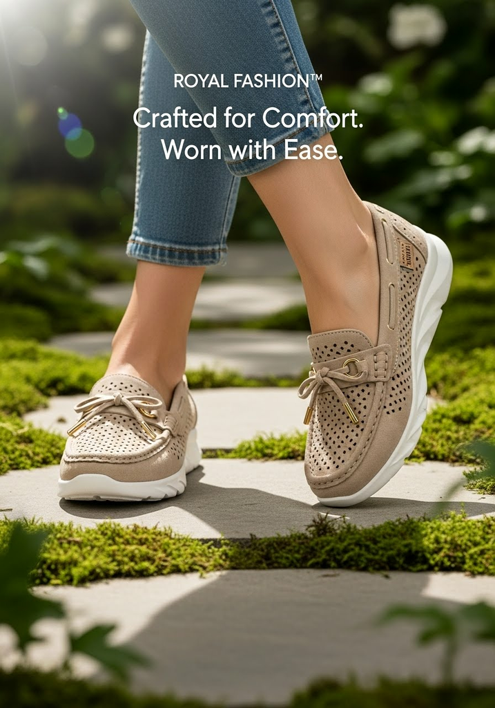 Royalfashion Дамски перфорирани мокасини Elissas