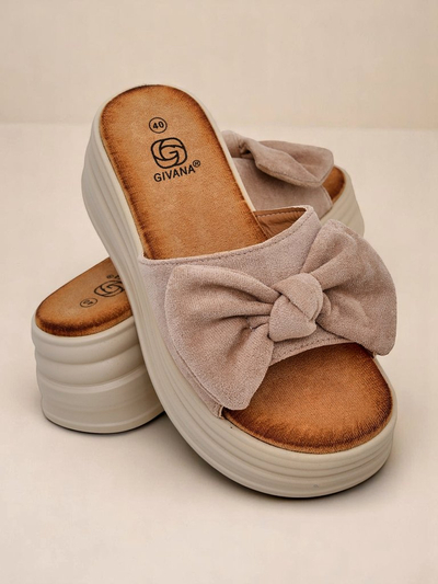 Royalfashion Дамски чехли на платформа Givan