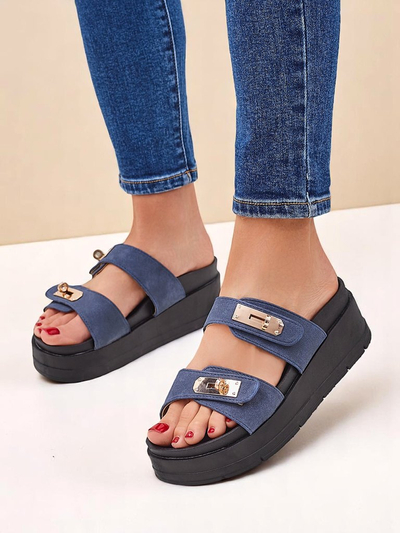 Royalfashion Дамски сандали на платформа с катарами Dalia