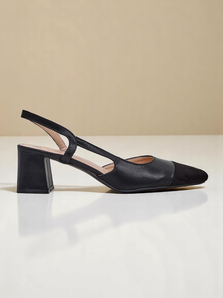 Royalfashion Дамски обувки на нисък ток с декоративен нос Eleganzo