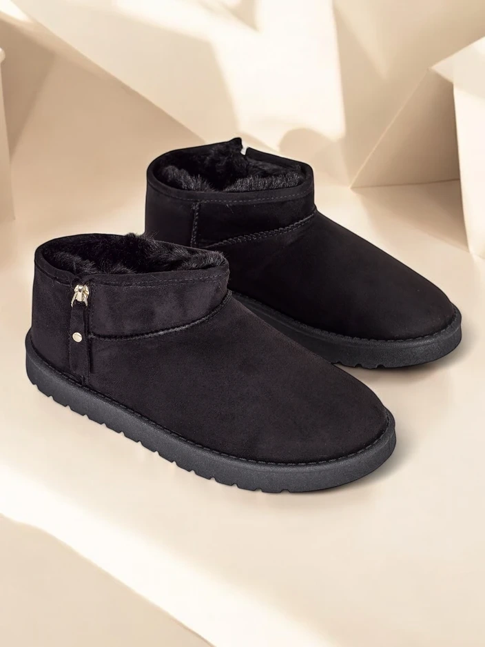 Royalfashion Къси боти, наподобяващи женски снежни боти Fefoz