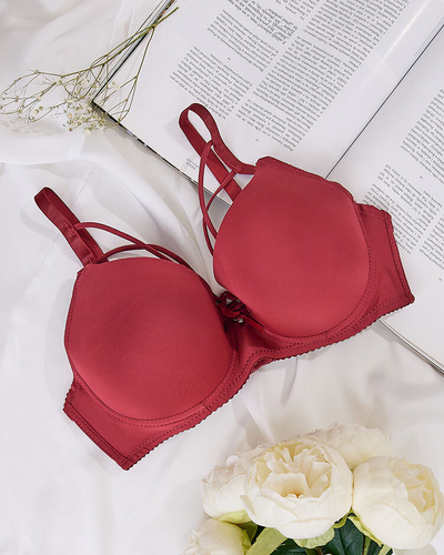 Royalfashion Дамски сутиен с декоративни презрамки