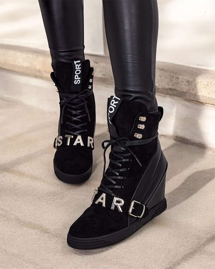 Royalfashion дамски боти Ronii на токчета