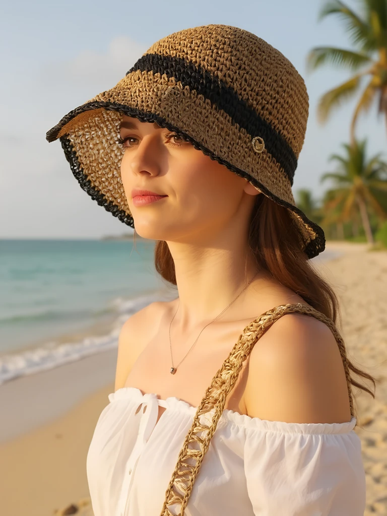 Royalfashion Дамска сламена шапка Sun Bloom