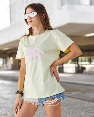 Royalfashion дамска памучна блуза с принт