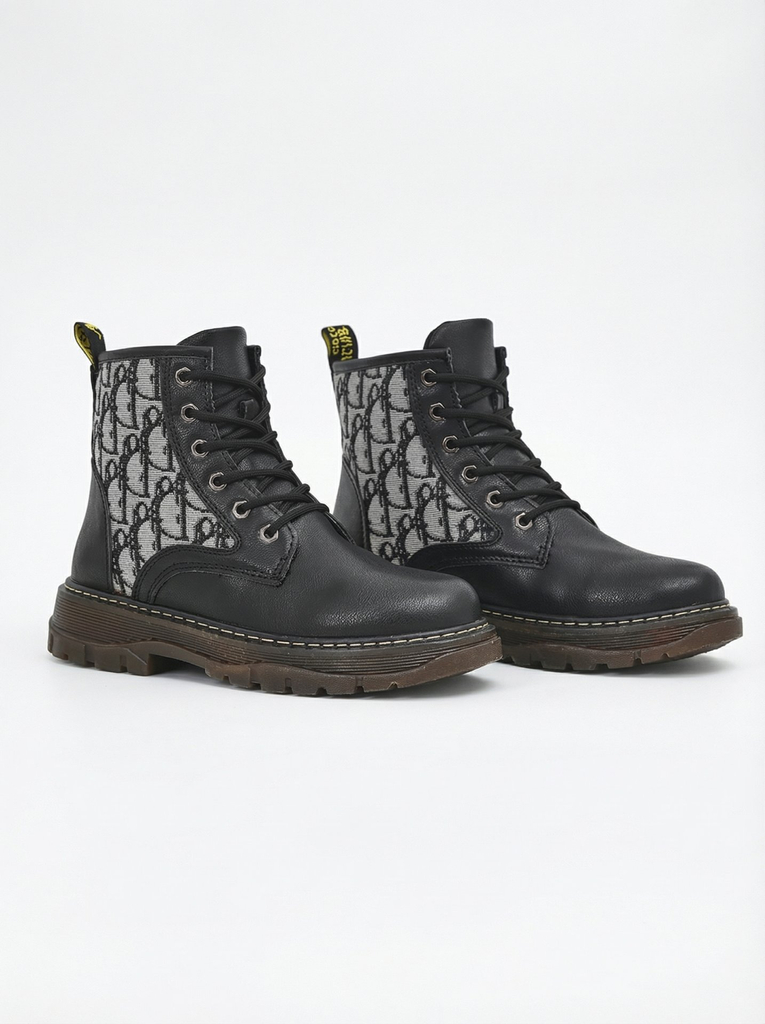 Royalfashion дамски ботуши до глезена с принт Efrioz