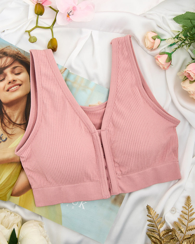 Royalfashion Дамски спортен сутиен с ребра