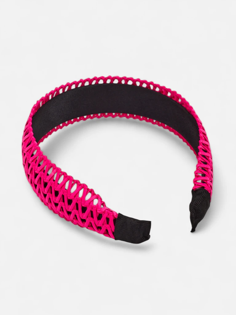 Royalfashion Дамска ажурна плетена лента за глава